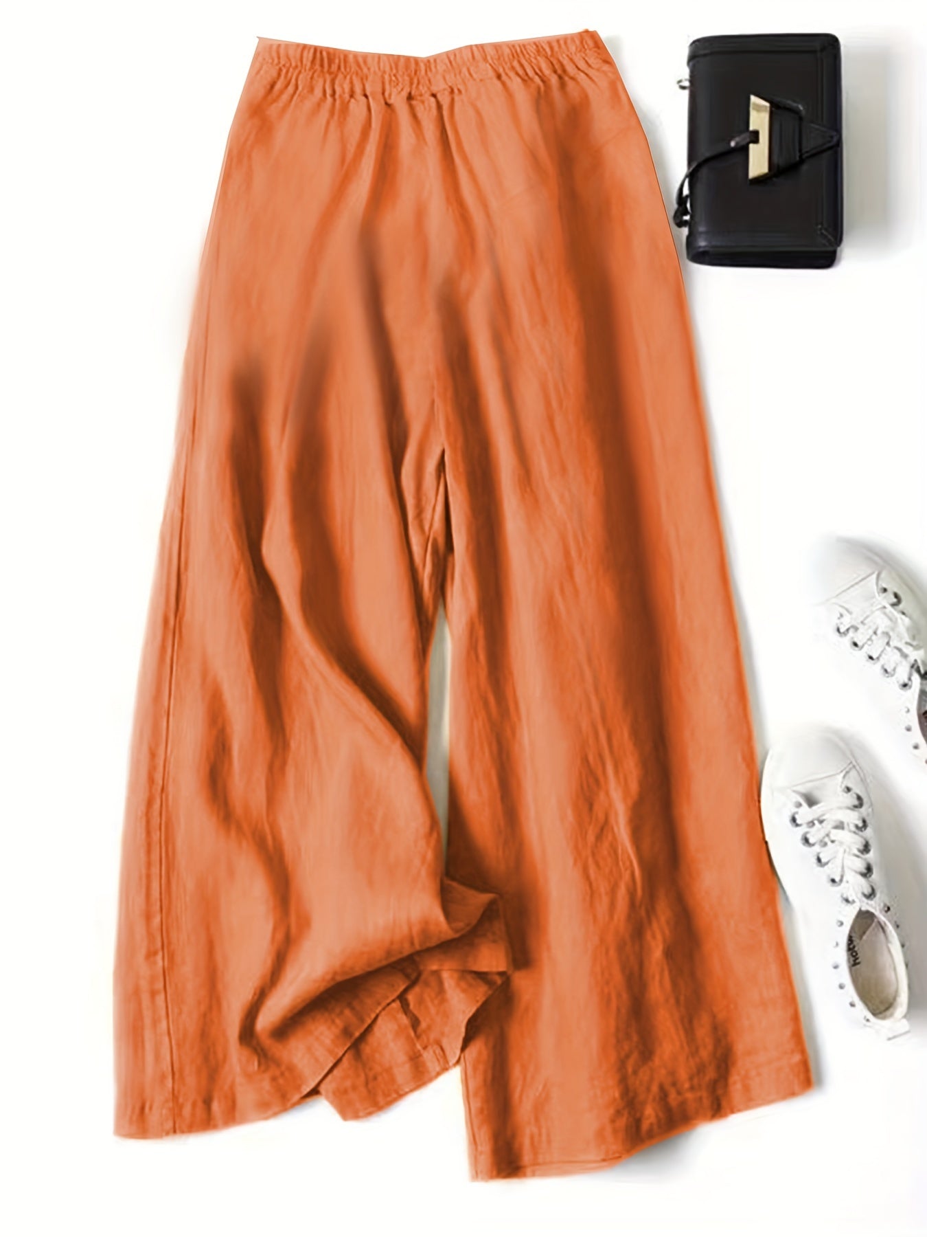 Jani™ | Retro Weitbeinige Leinenhose