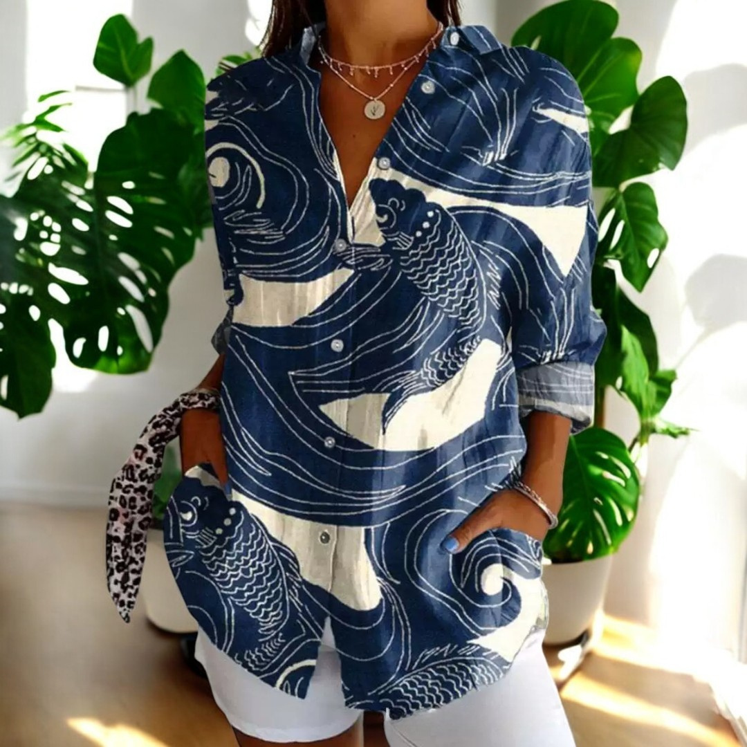Anie™ | Vintage Elegante Bluse im Blumenmuster