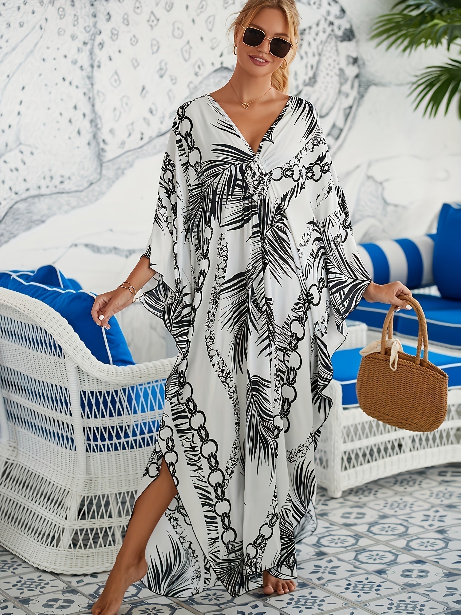 Willa™ | Elegantes Tropen-Kleid aus Baumwolle und Bambus