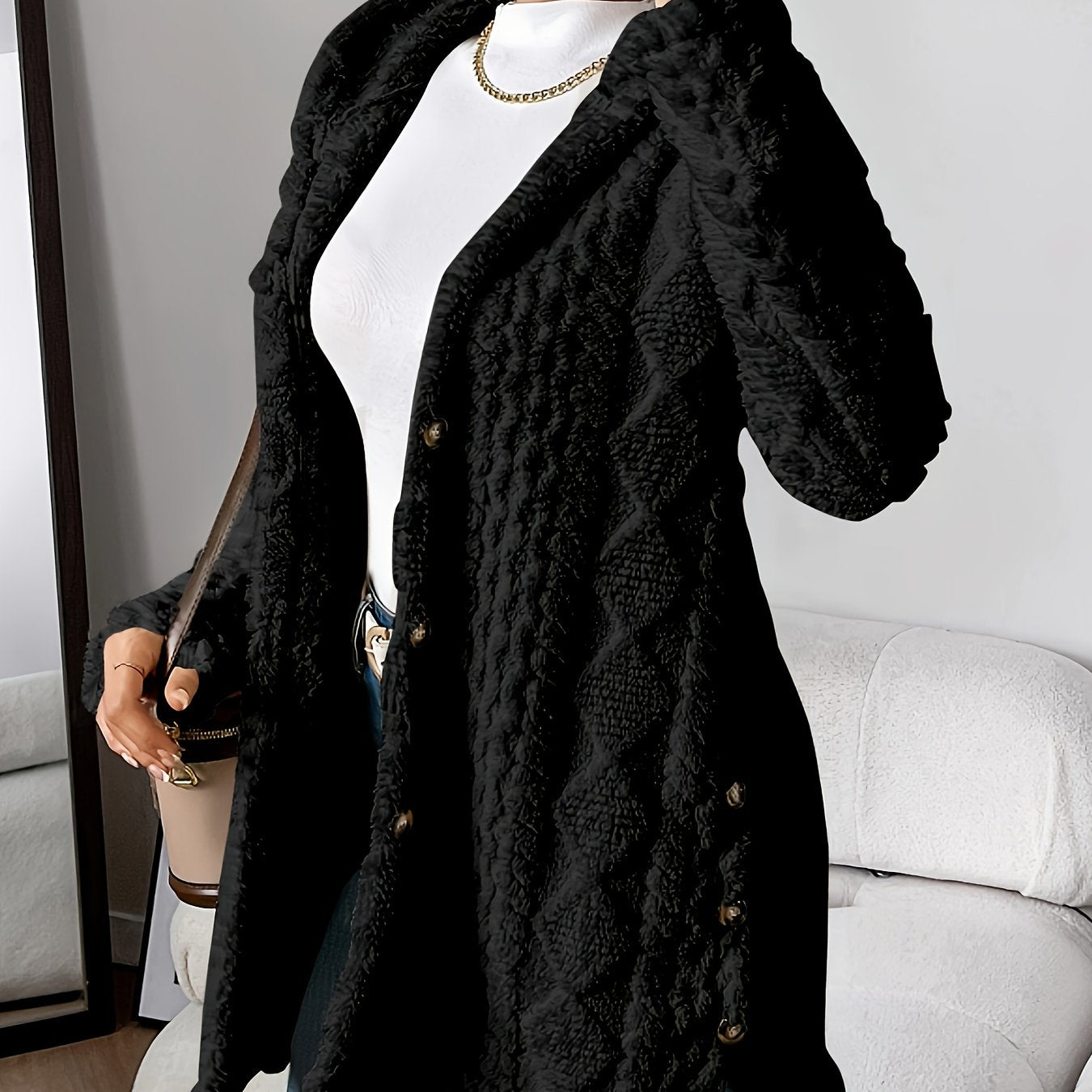 Fleur™ | Plüsch-Doppelstrickjacke, Eleganter Komfort