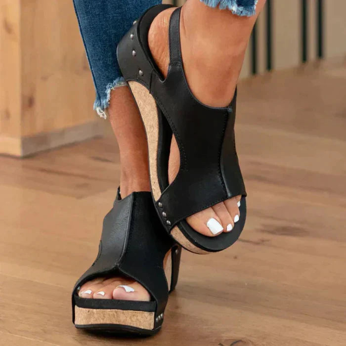 Astrid™ | Elegante und bequeme Keilabsatzsandalen