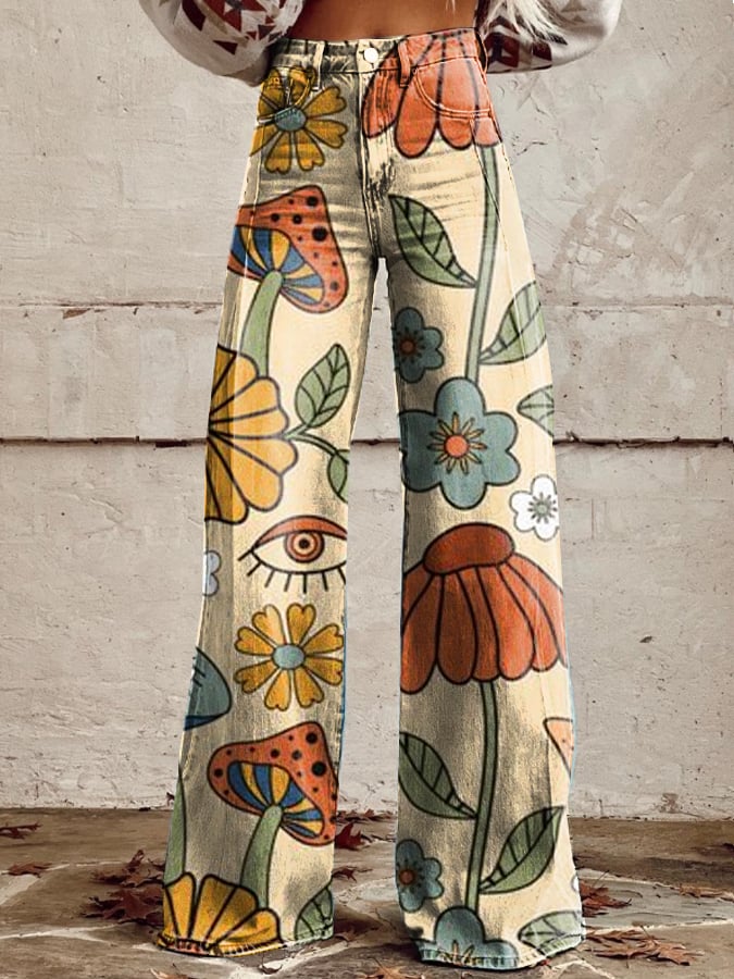 Saskia™ | Elegante Boho-Hose
