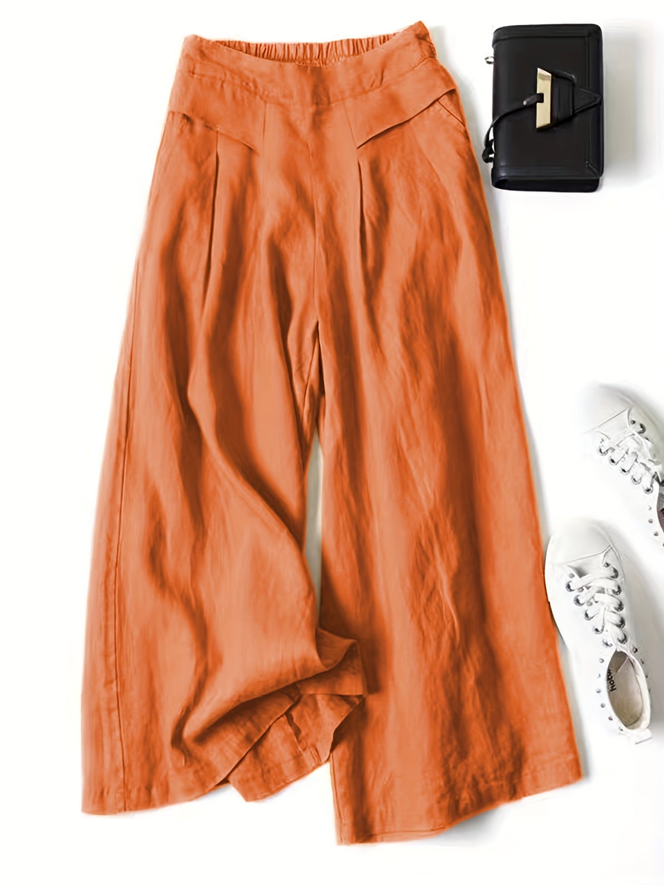Jani™ | Retro Weitbeinige Leinenhose