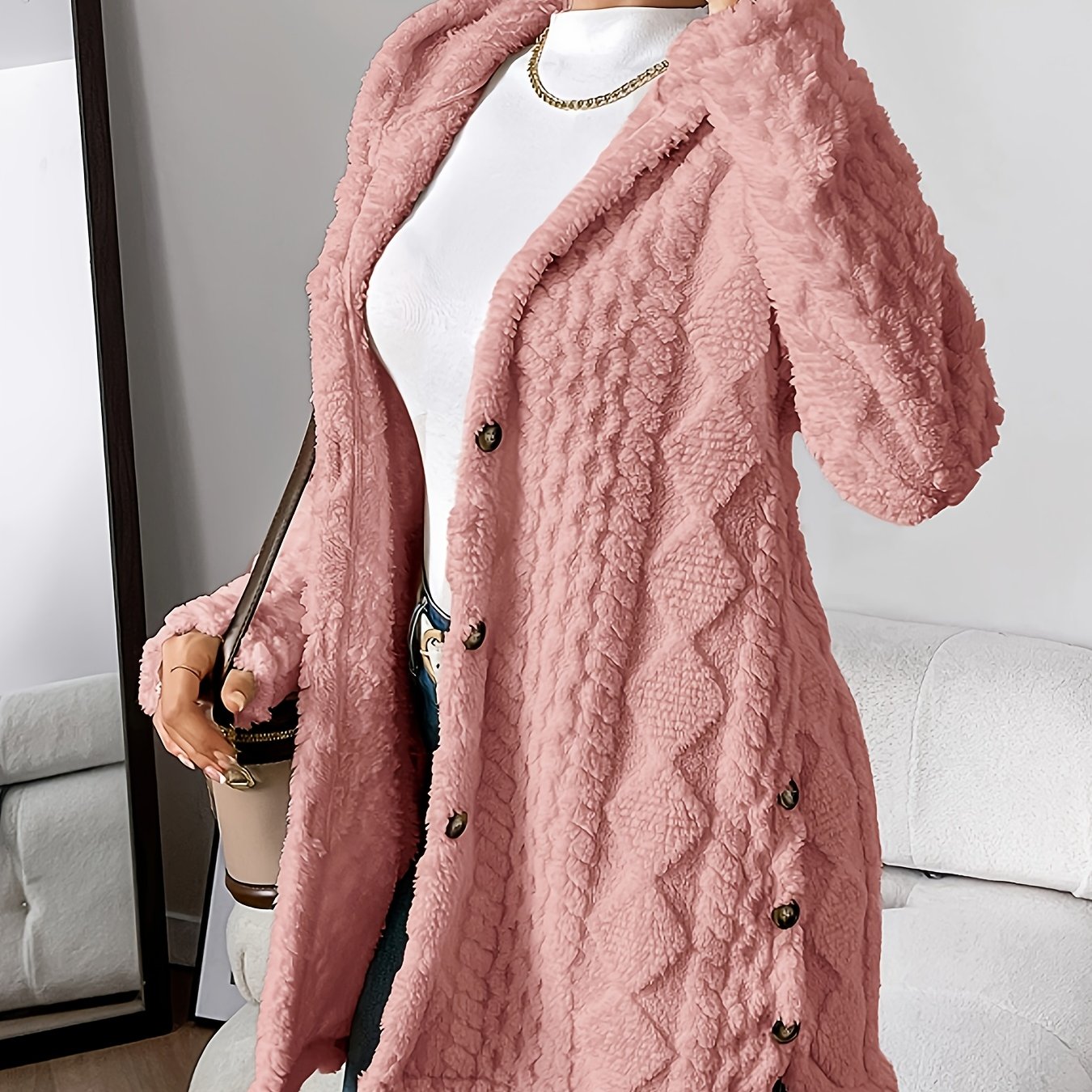 Fleur™ | Plüsch-Doppelstrickjacke, Eleganter Komfort