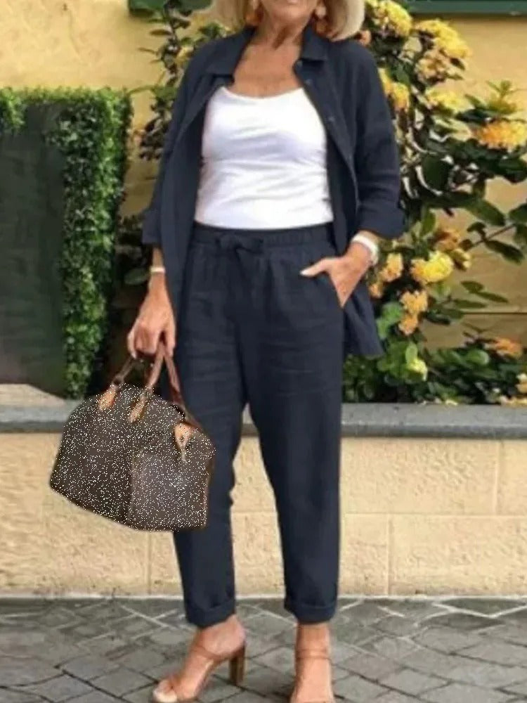 Henna™ | Elegantes und Bequemes Leinen Ensemble