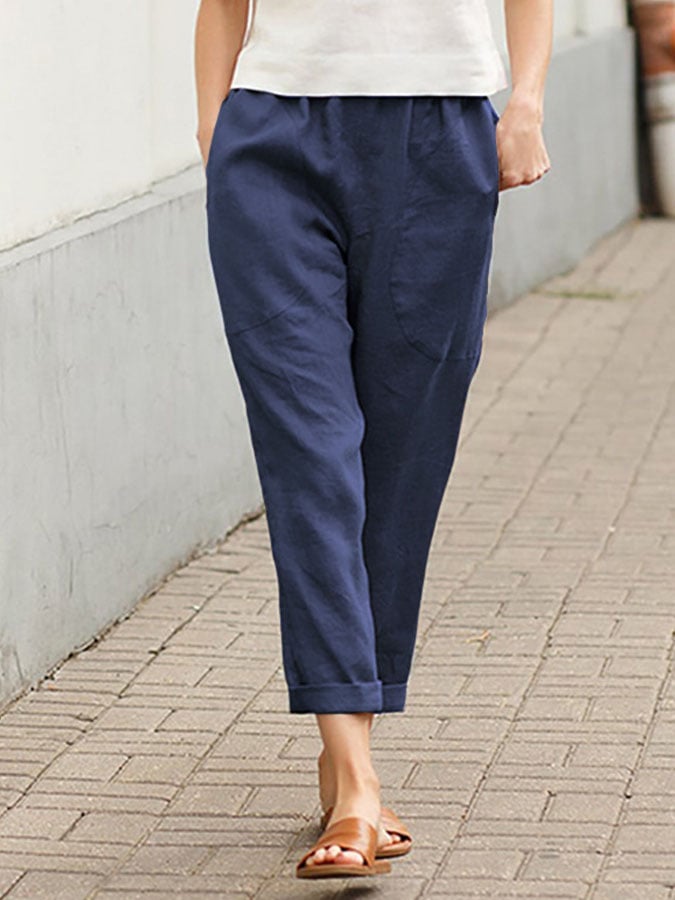 Quinn™ | Elegante Freizeit-Hose aus Baumwolle