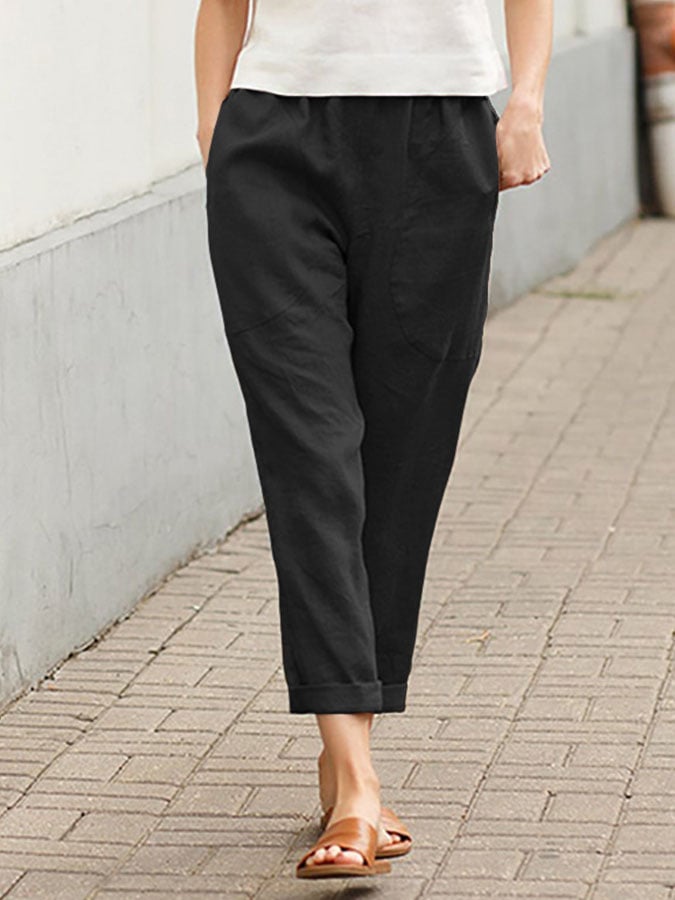 Quinn™ | Elegante Freizeit-Hose aus Baumwolle