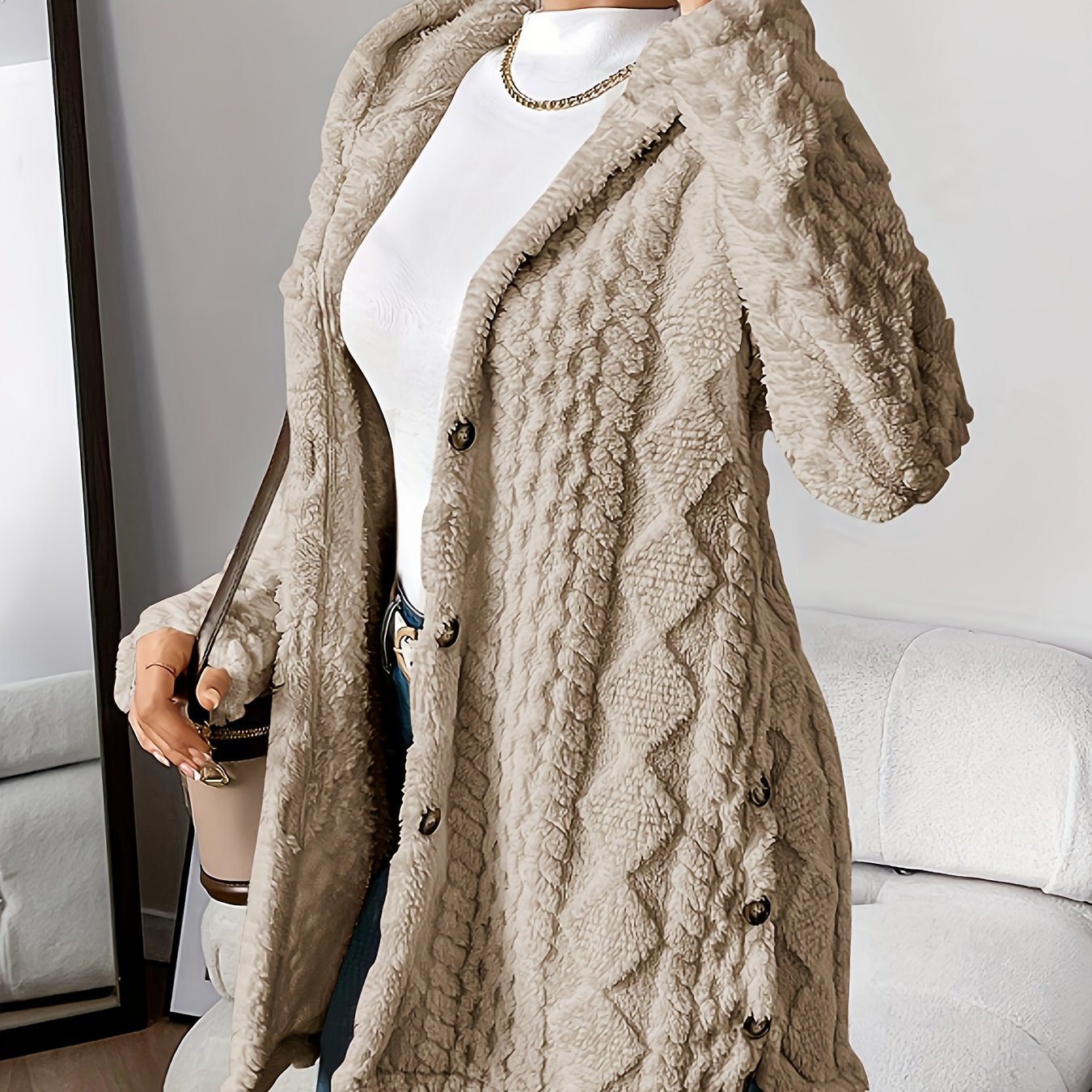 Fleur™ | Plüsch-Doppelstrickjacke, Eleganter Komfort