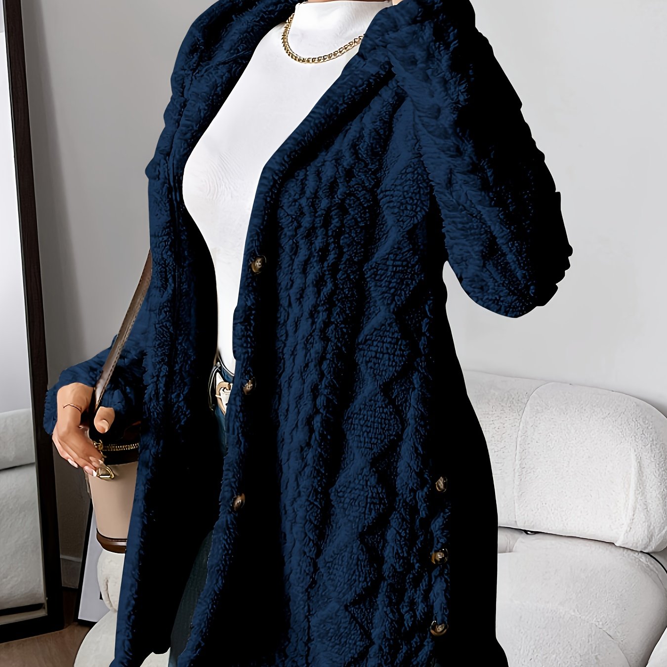 Fleur™ | Plüsch-Doppelstrickjacke, Eleganter Komfort