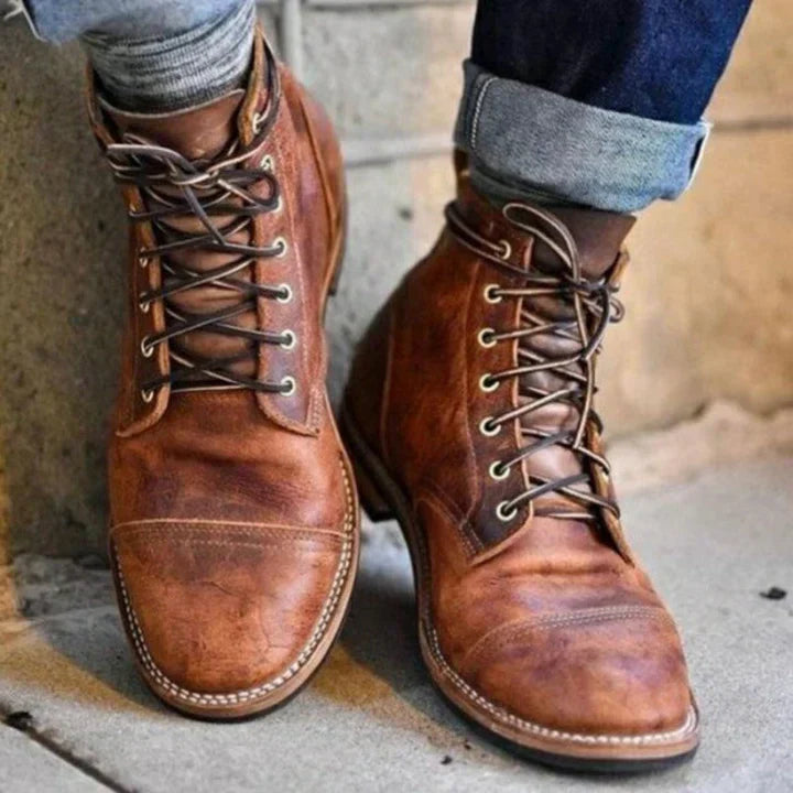 Dennis™ | Premium-Lederstiefeletten