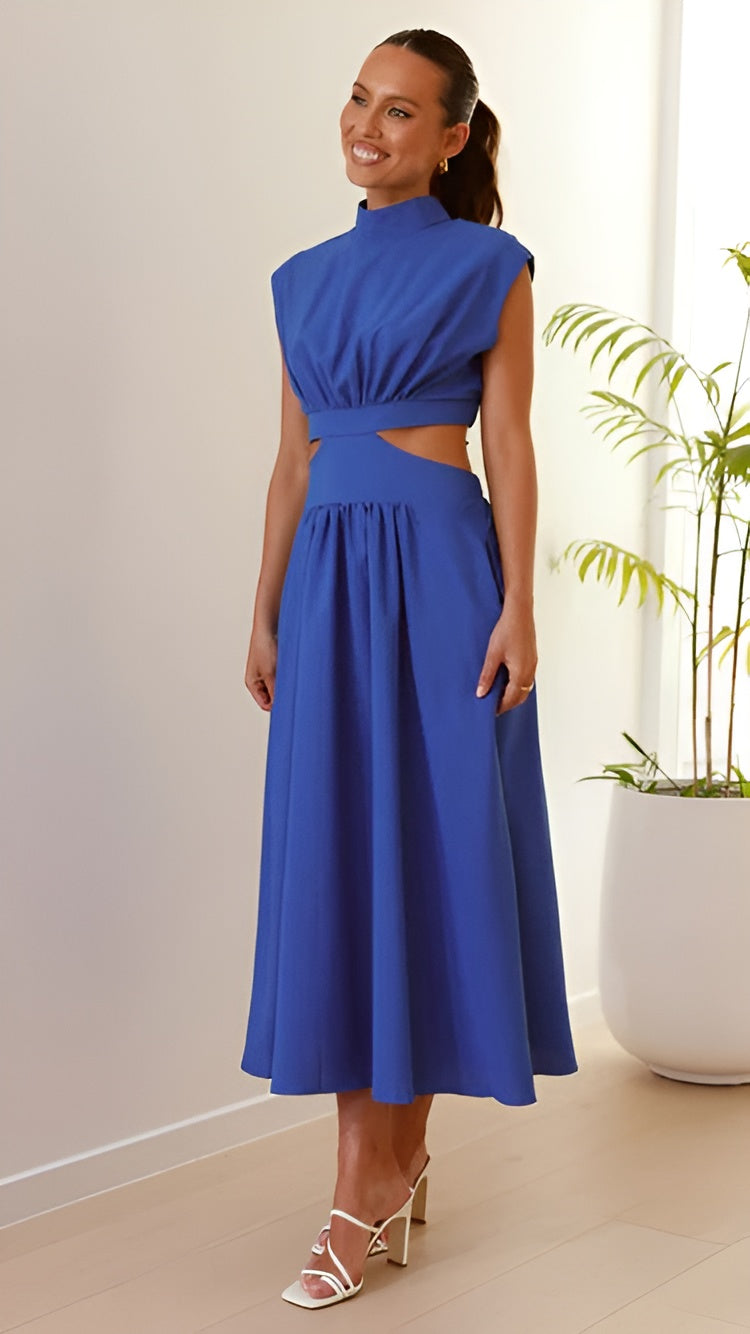 Blaise™ | Elegantes Langkleid aus fließendem Stoff