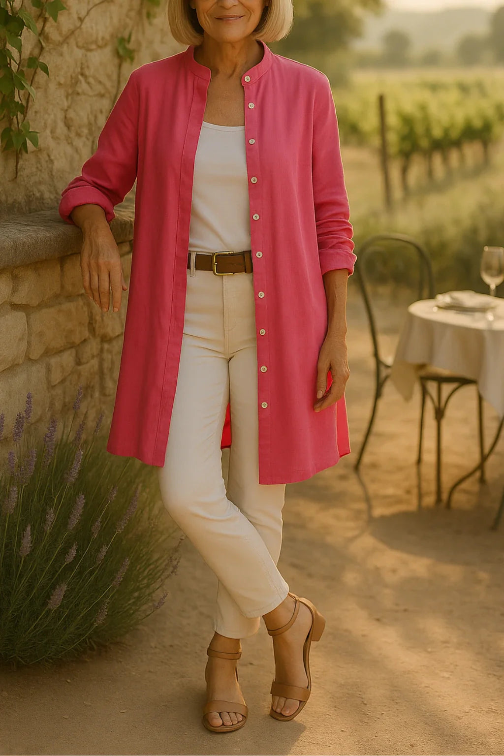 Camilya™ | Ausgestellte Baumwollhemdjacke