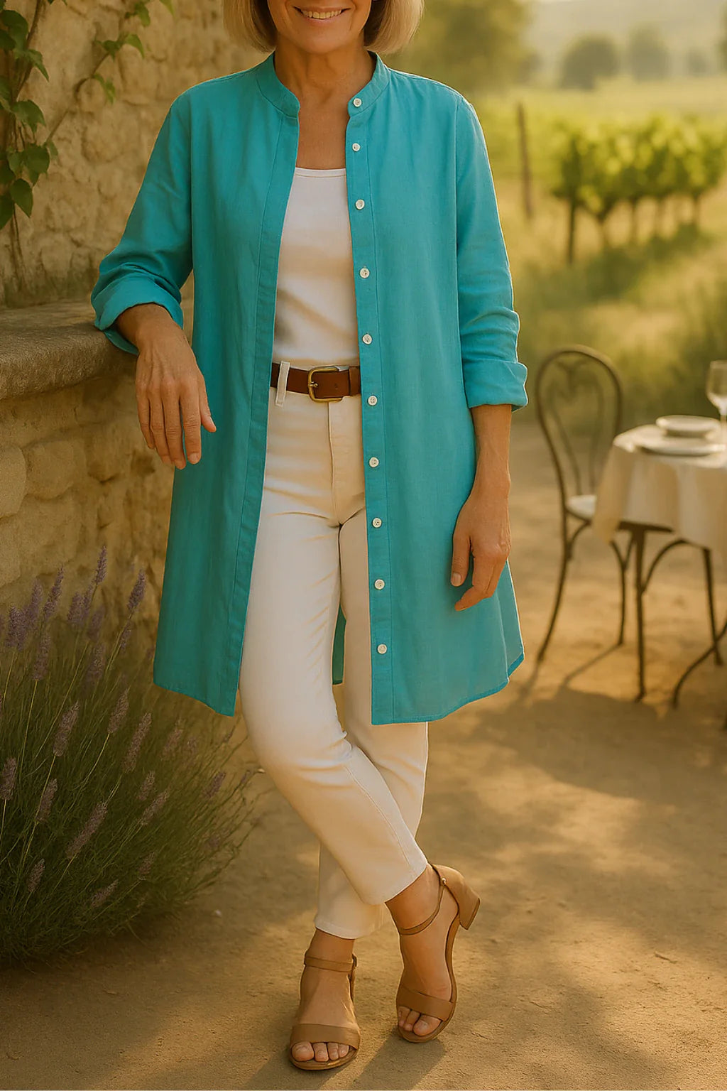 Camilya™ | Ausgestellte Baumwollhemdjacke