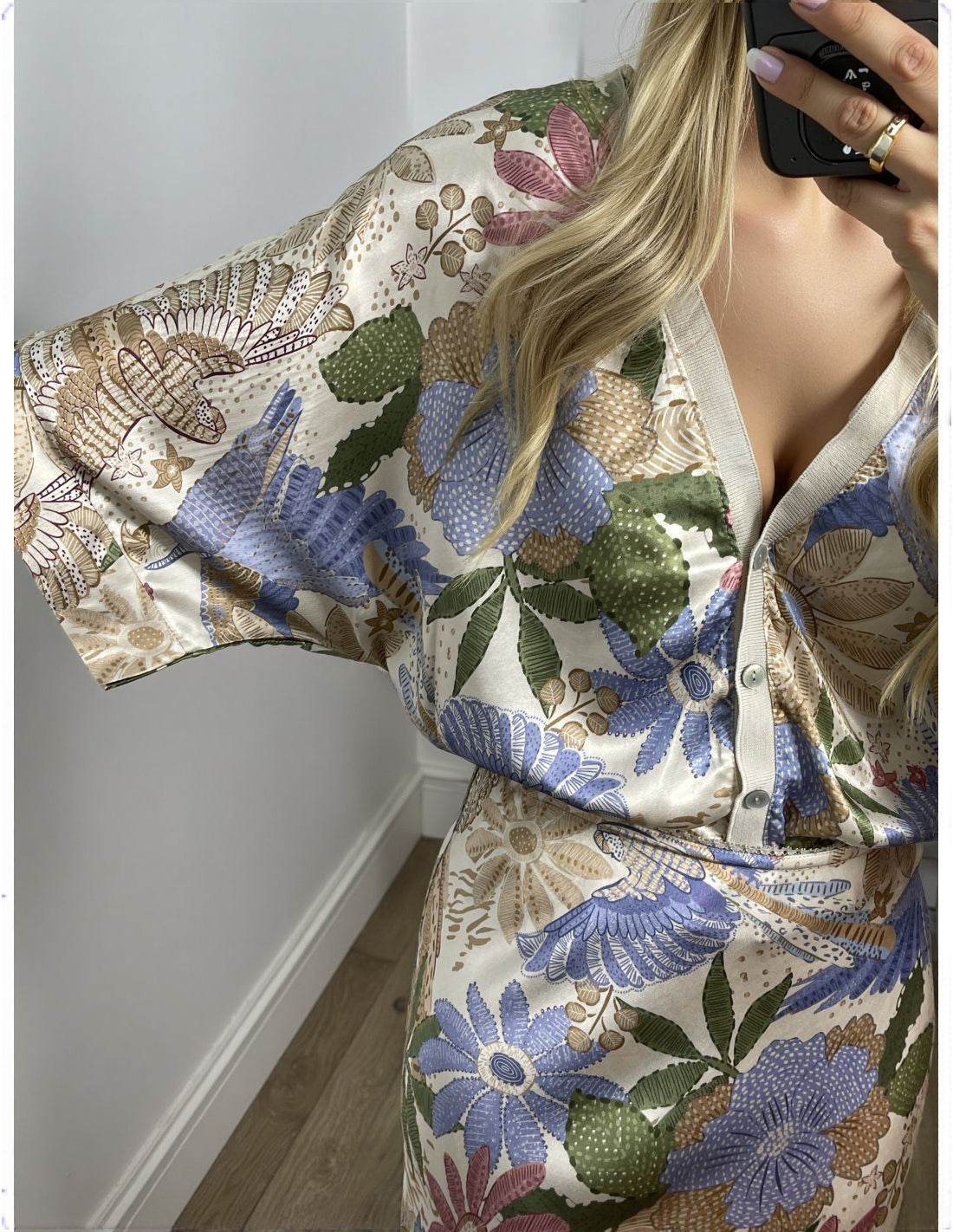 Usha™ | Elegantes Kleid mit floralem Muster