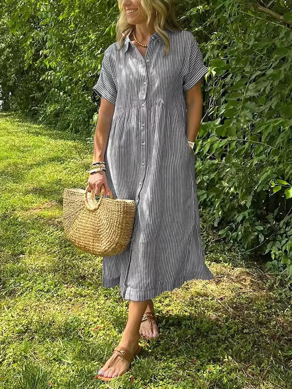 Aglyn™ | Elegantes Maxikleid aus Baumwolle