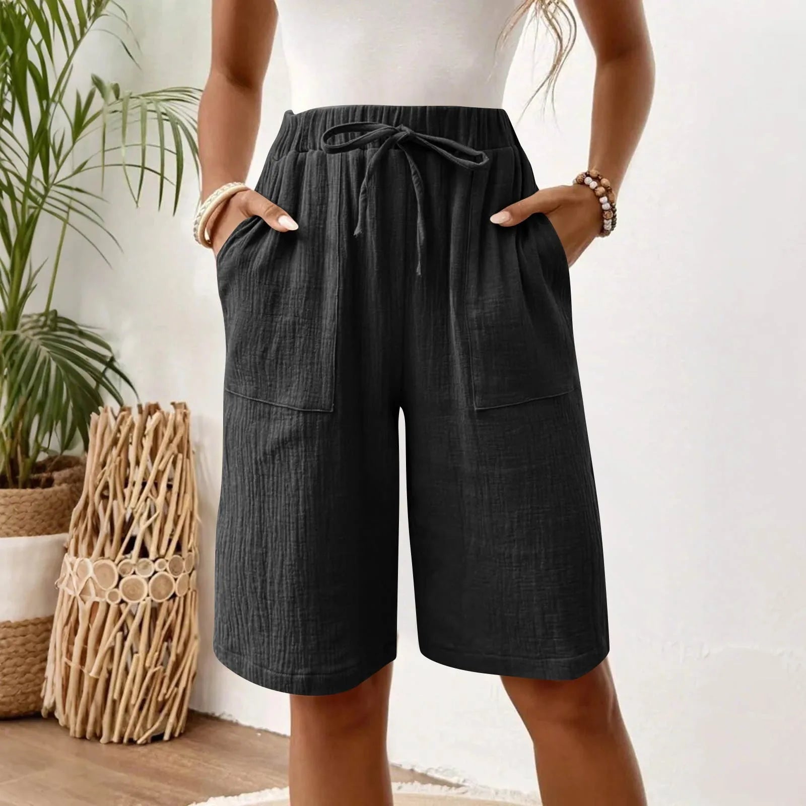 Siana™ | Kurze Elegante aus Leinen und Baumwolle