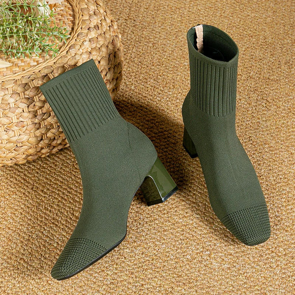 Josie™ | Schicke Strickstiefeletten