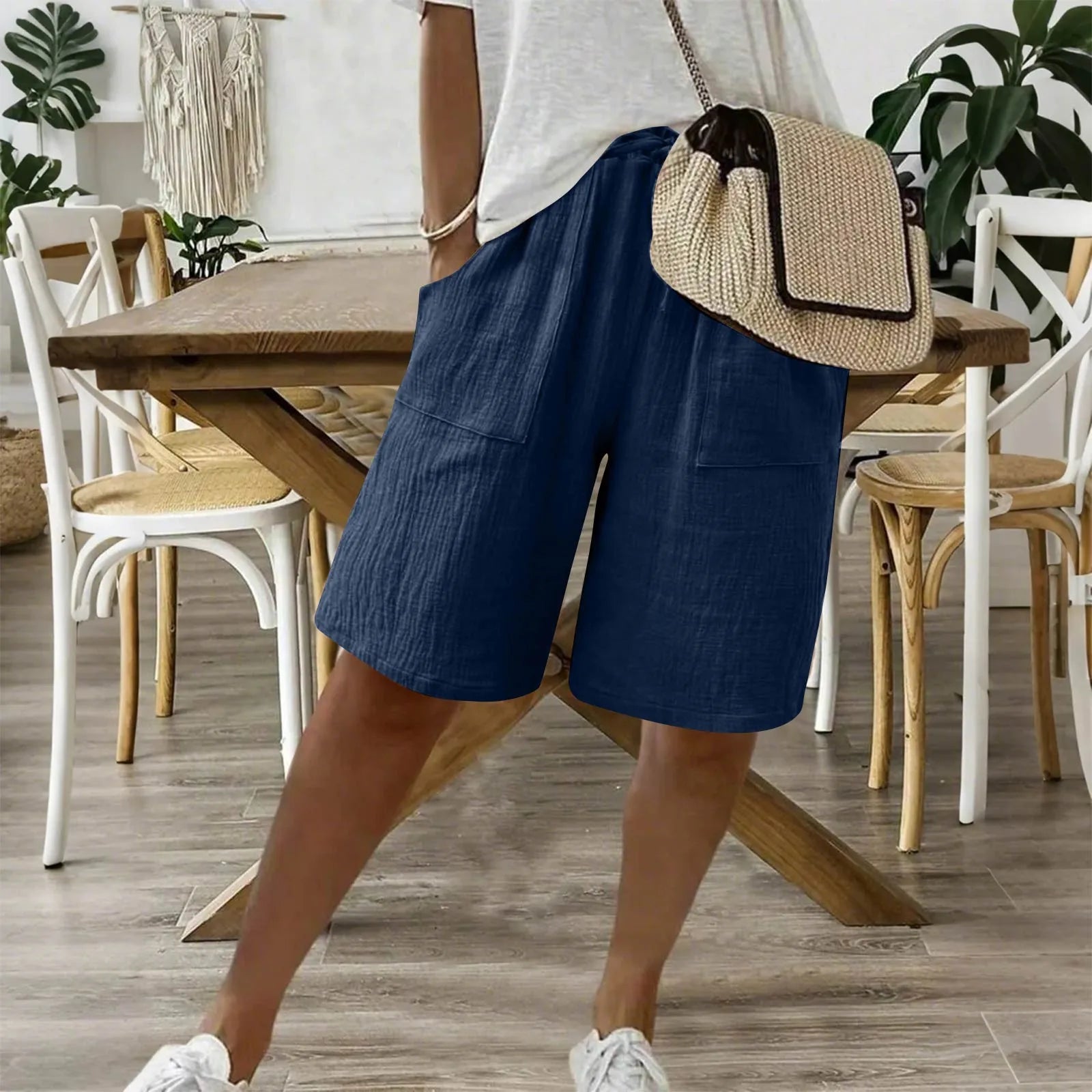 Siana™ | Kurze Elegante aus Leinen und Baumwolle