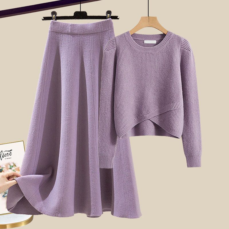 Anne™ | Elegantes Strick-Ensemble mit Pullover und Rock