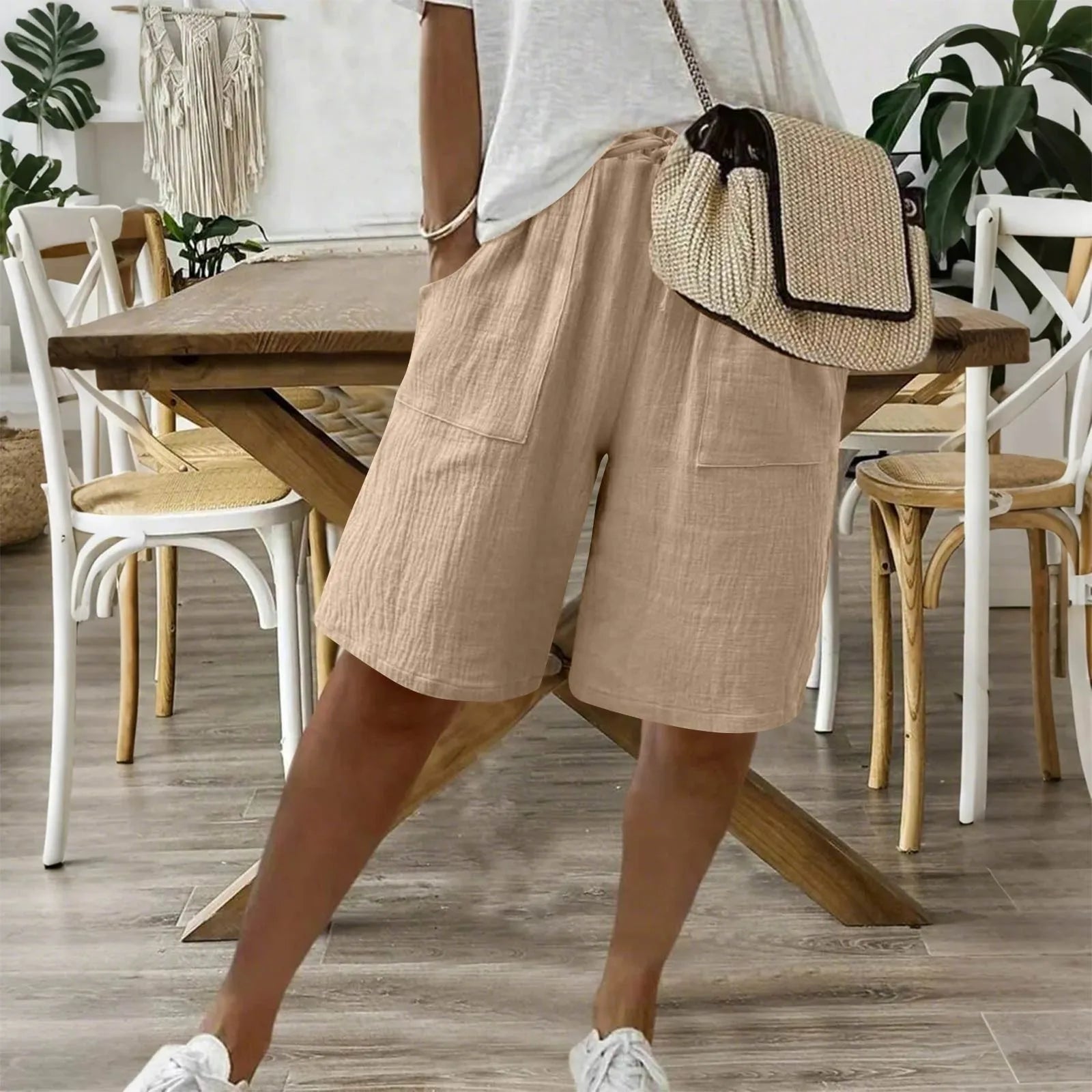 Siana™ | Kurze Elegante aus Leinen und Baumwolle