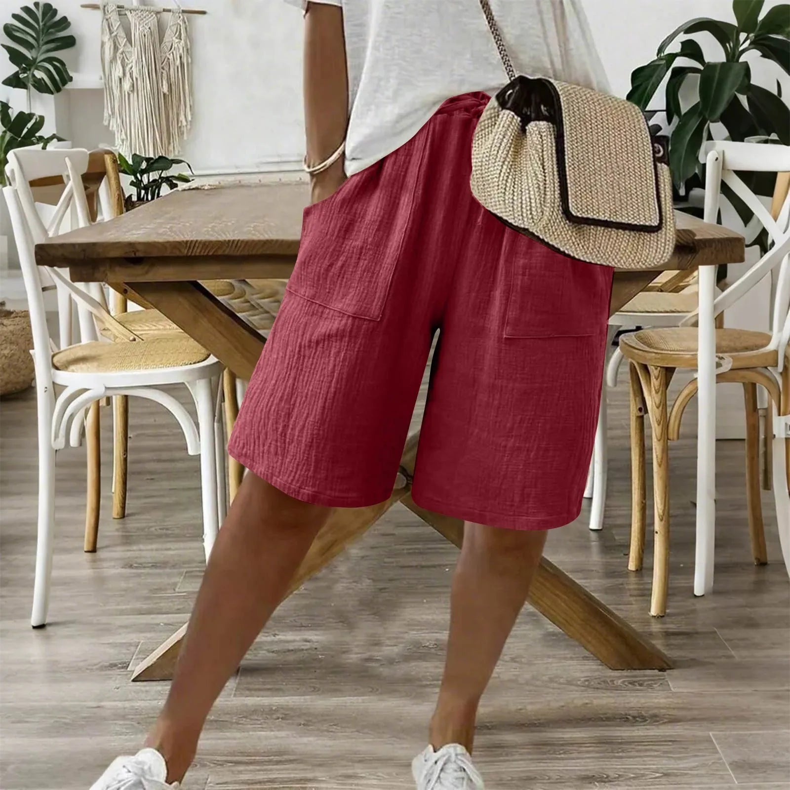 Siana™ | Kurze Elegante aus Leinen und Baumwolle