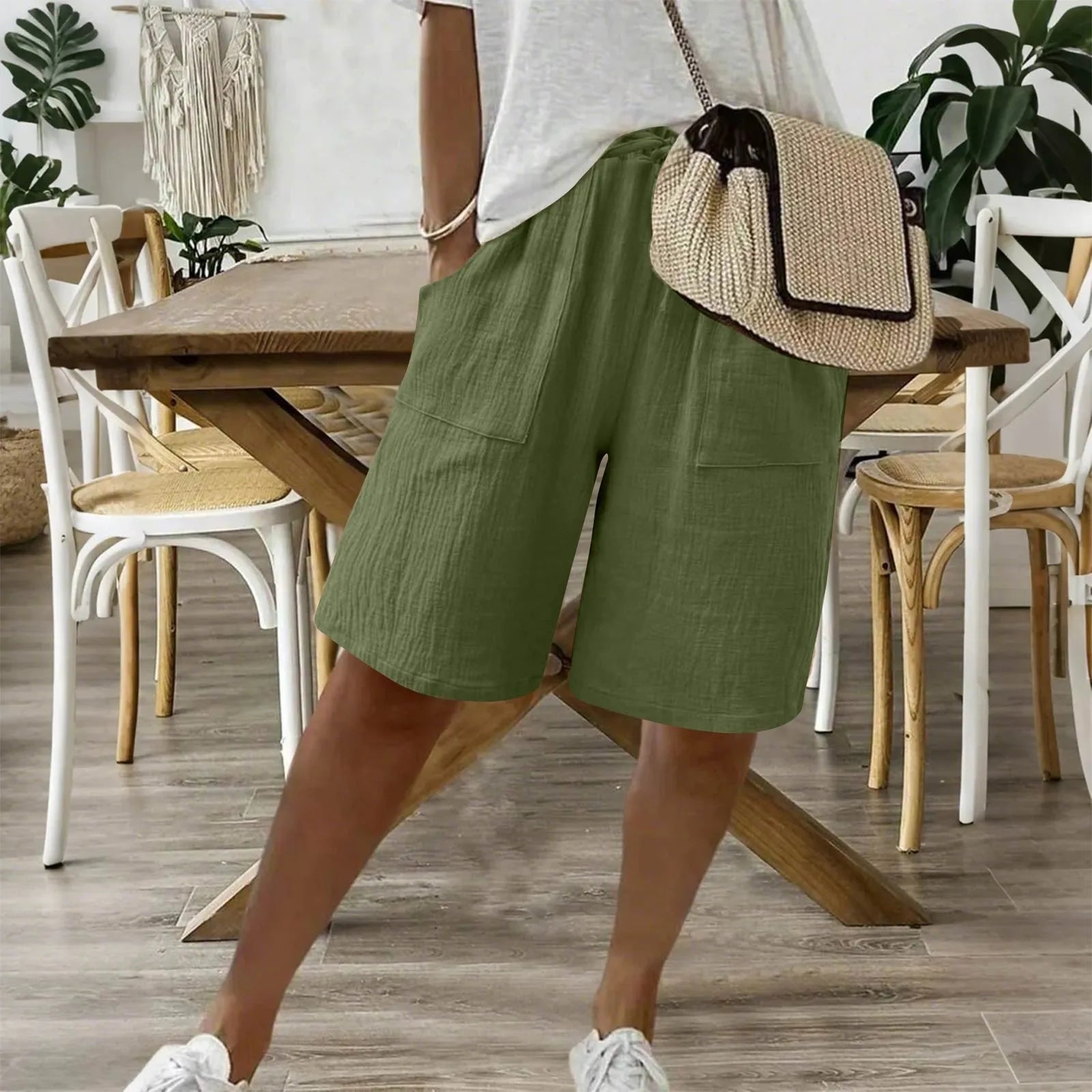 Siana™ | Kurze Elegante aus Leinen und Baumwolle