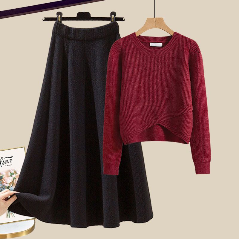 Anne™ | Elegantes Strick-Ensemble mit Pullover und Rock