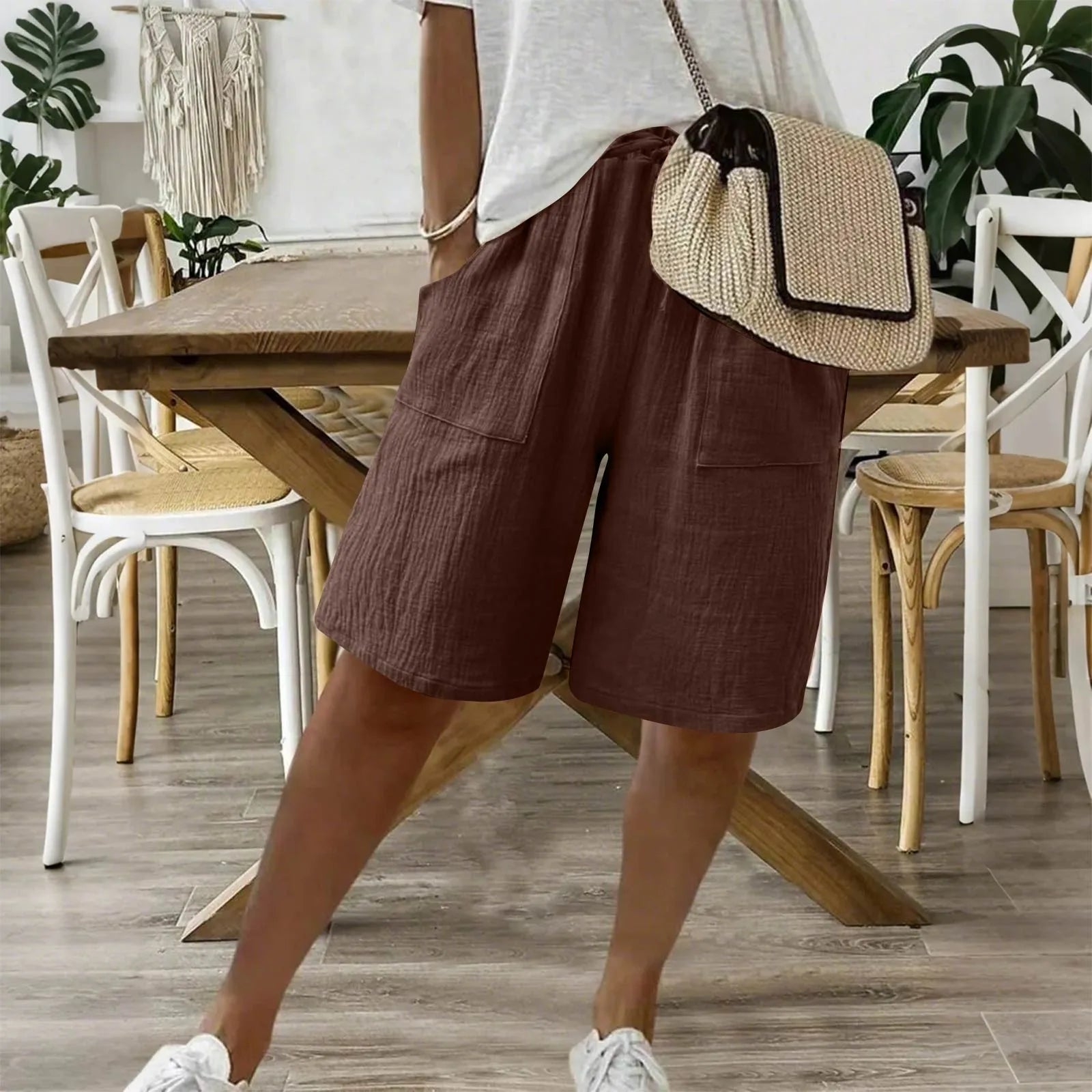 Siana™ | Kurze Elegante aus Leinen und Baumwolle