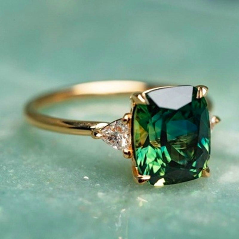 Chance™ | Eleganter Ring aus grünem Zirkon