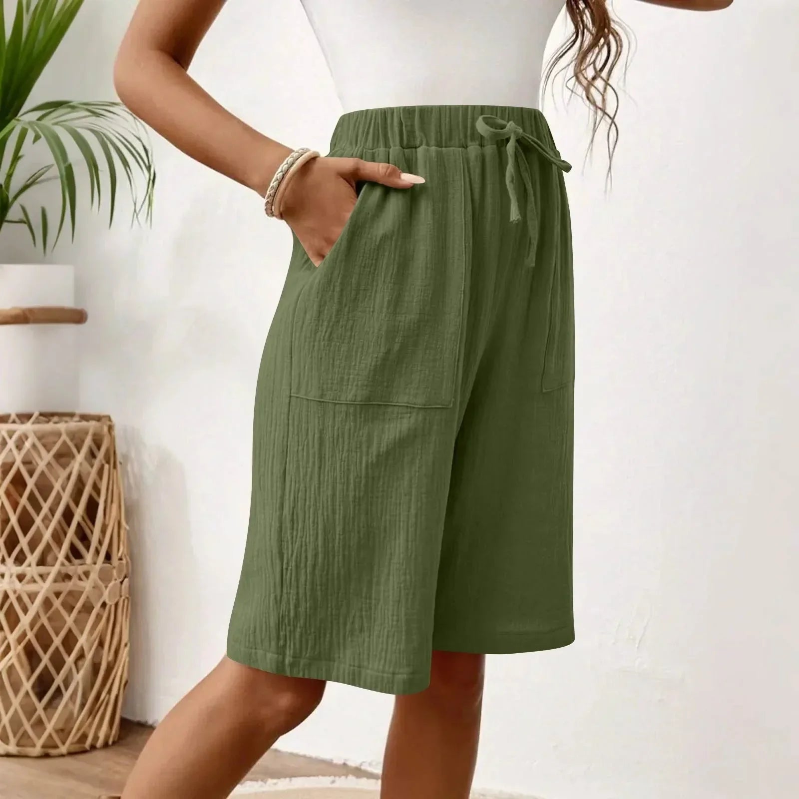 Siana™ | Kurze Elegante aus Leinen und Baumwolle