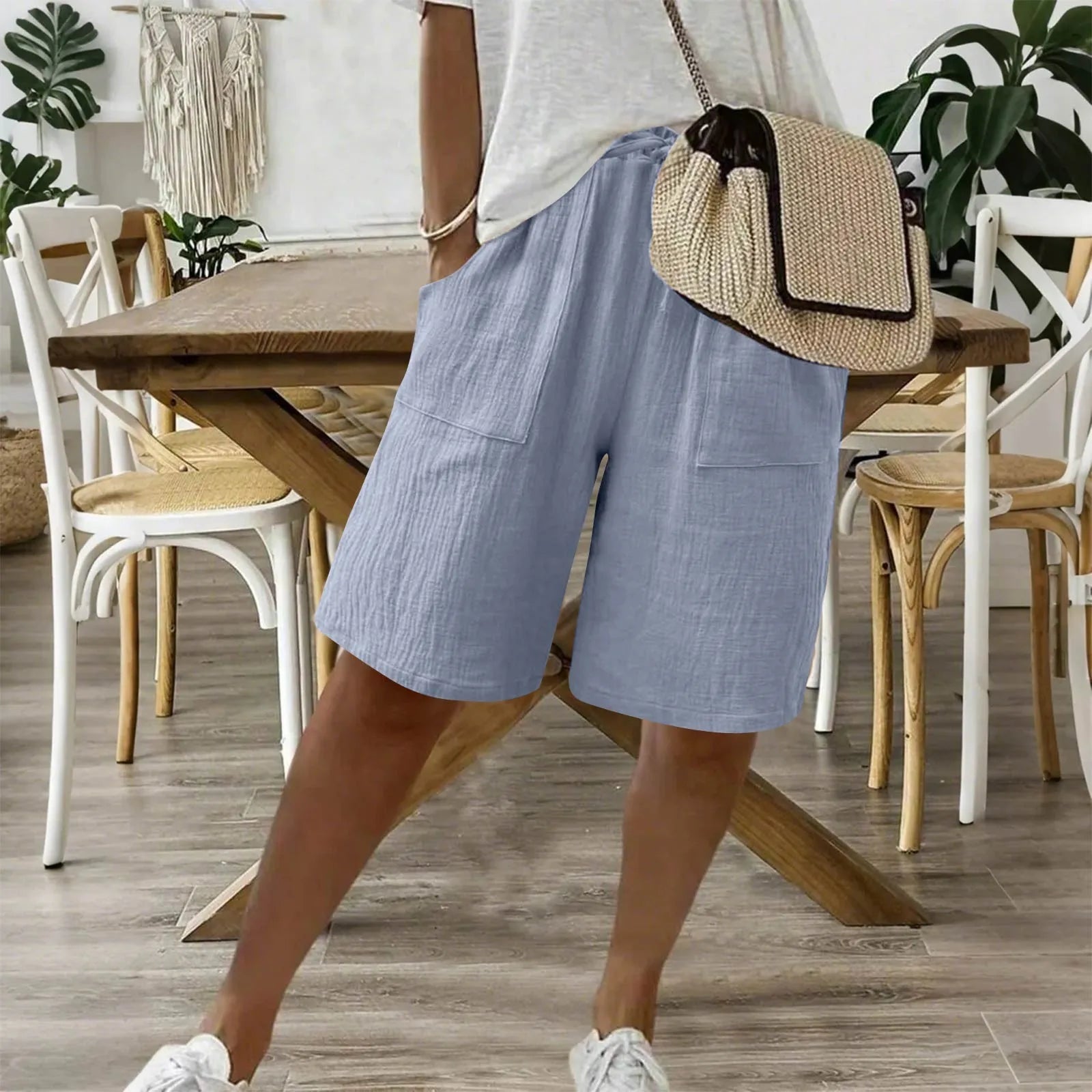 Siana™ | Kurze Elegante aus Leinen und Baumwolle