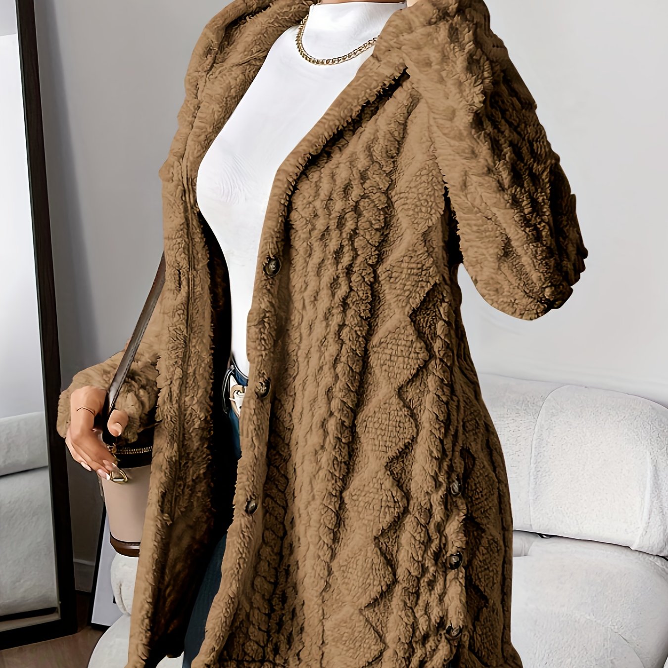 Fleur™ | Plüsch-Doppelstrickjacke, Eleganter Komfort
