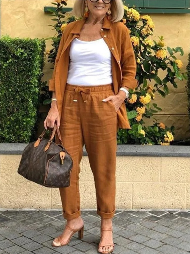 Henna™ | Elegantes und Bequemes Leinen Ensemble