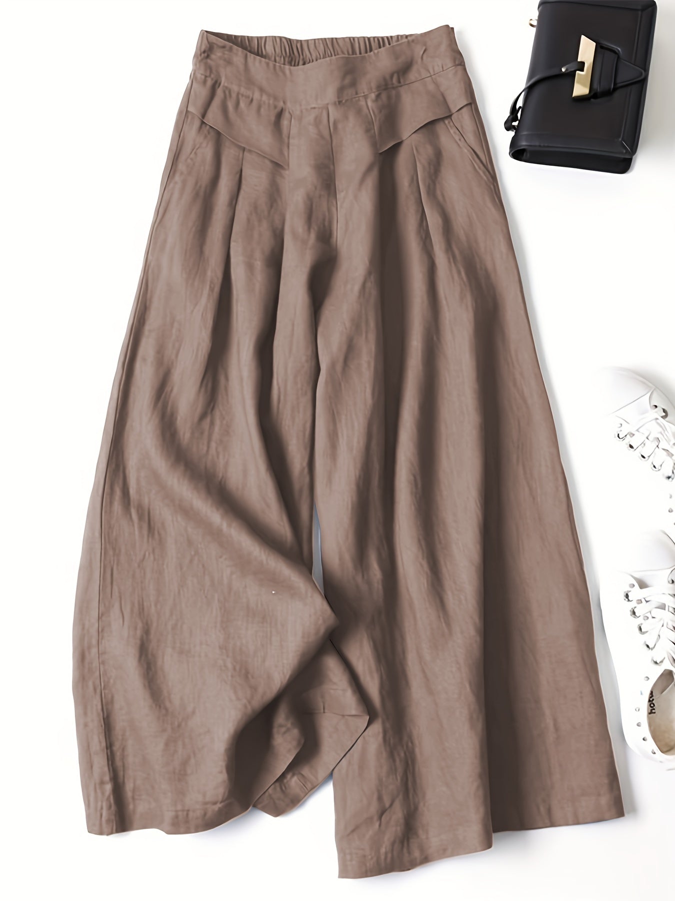 Jani™ | Retro Weitbeinige Leinenhose