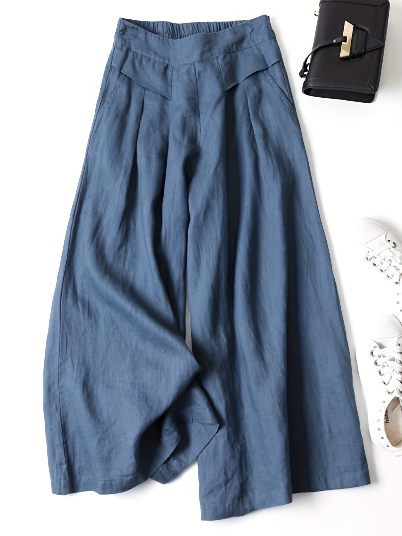 Jani™ | Retro Weitbeinige Leinenhose