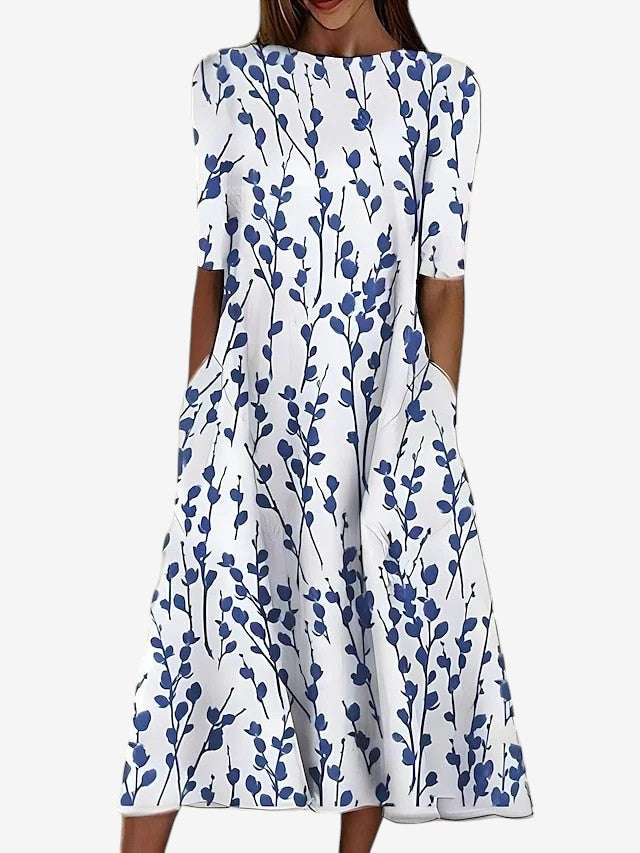 Aline™ | Lässiges Kleid aus elastischem Polyester