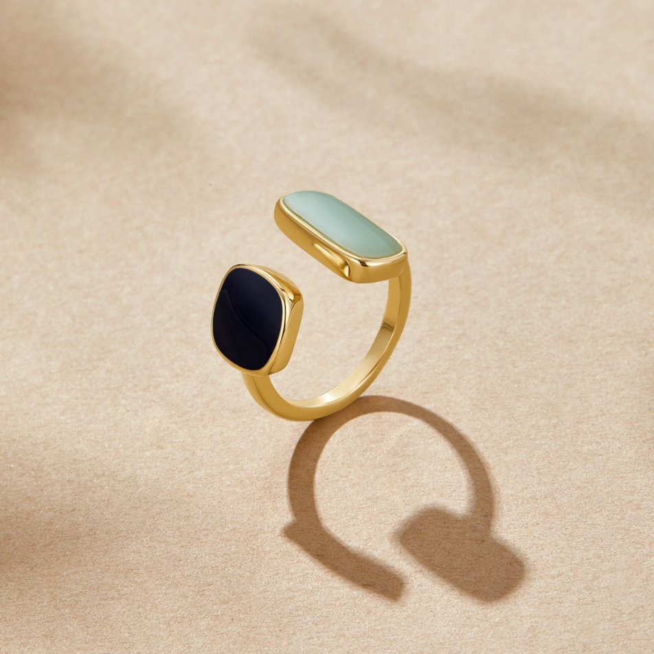 Ava™ | Eleganter Wickelring mit Aquamarin