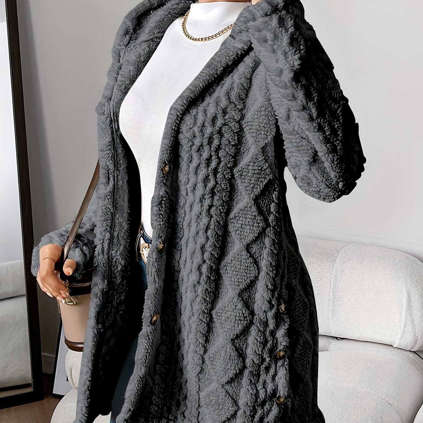 Fleur™ | Plüsch-Doppelstrickjacke, Eleganter Komfort