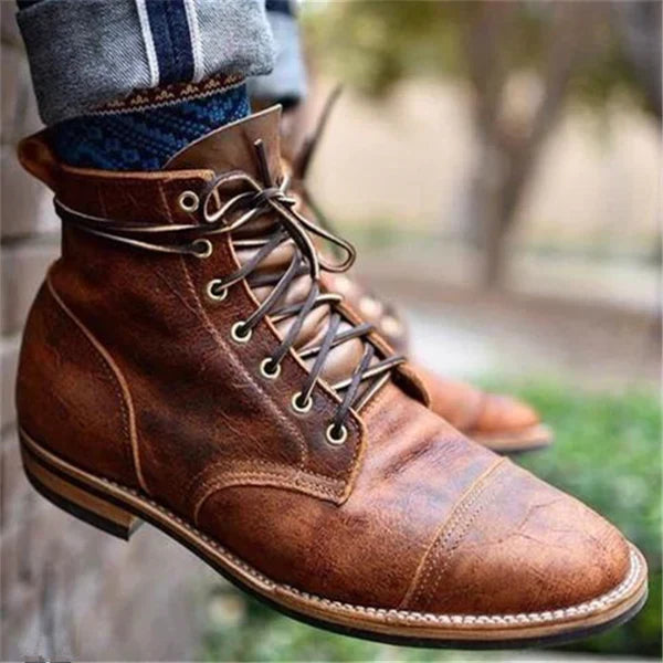 Dennis™ | Premium-Lederstiefeletten