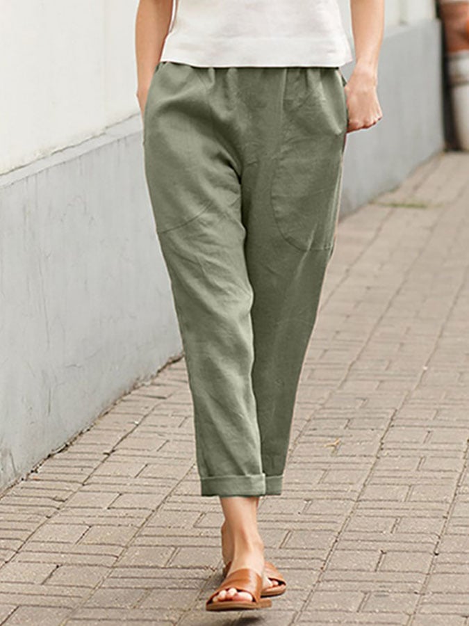 Quinn™ | Elegante Freizeit-Hose aus Baumwolle