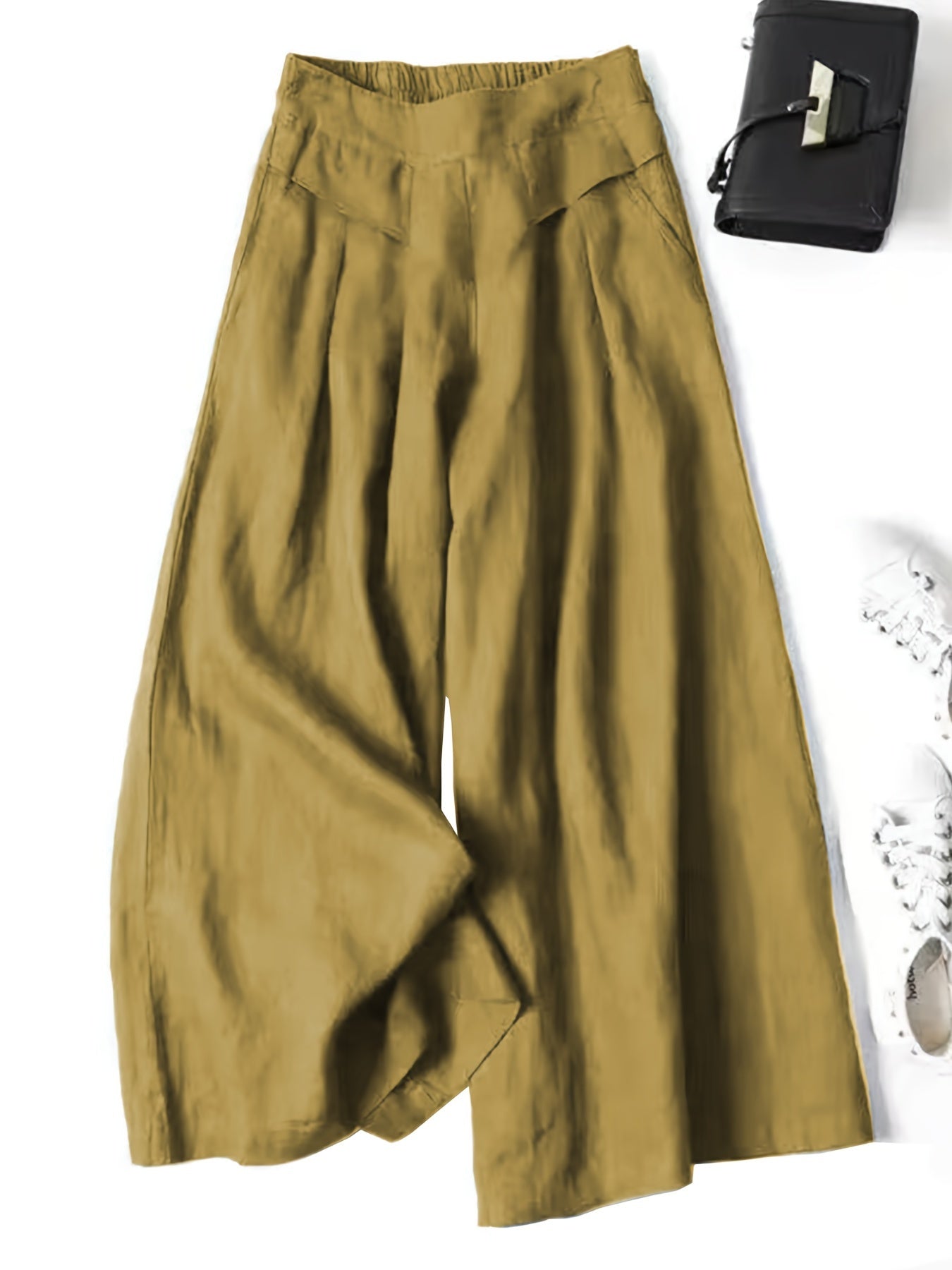 Jani™ | Retro Weitbeinige Leinenhose