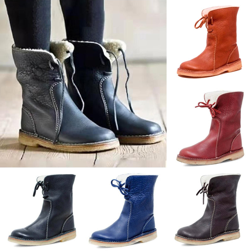 Clara™ | Orthopädische Wasserdichte Leder-Schneestiefel