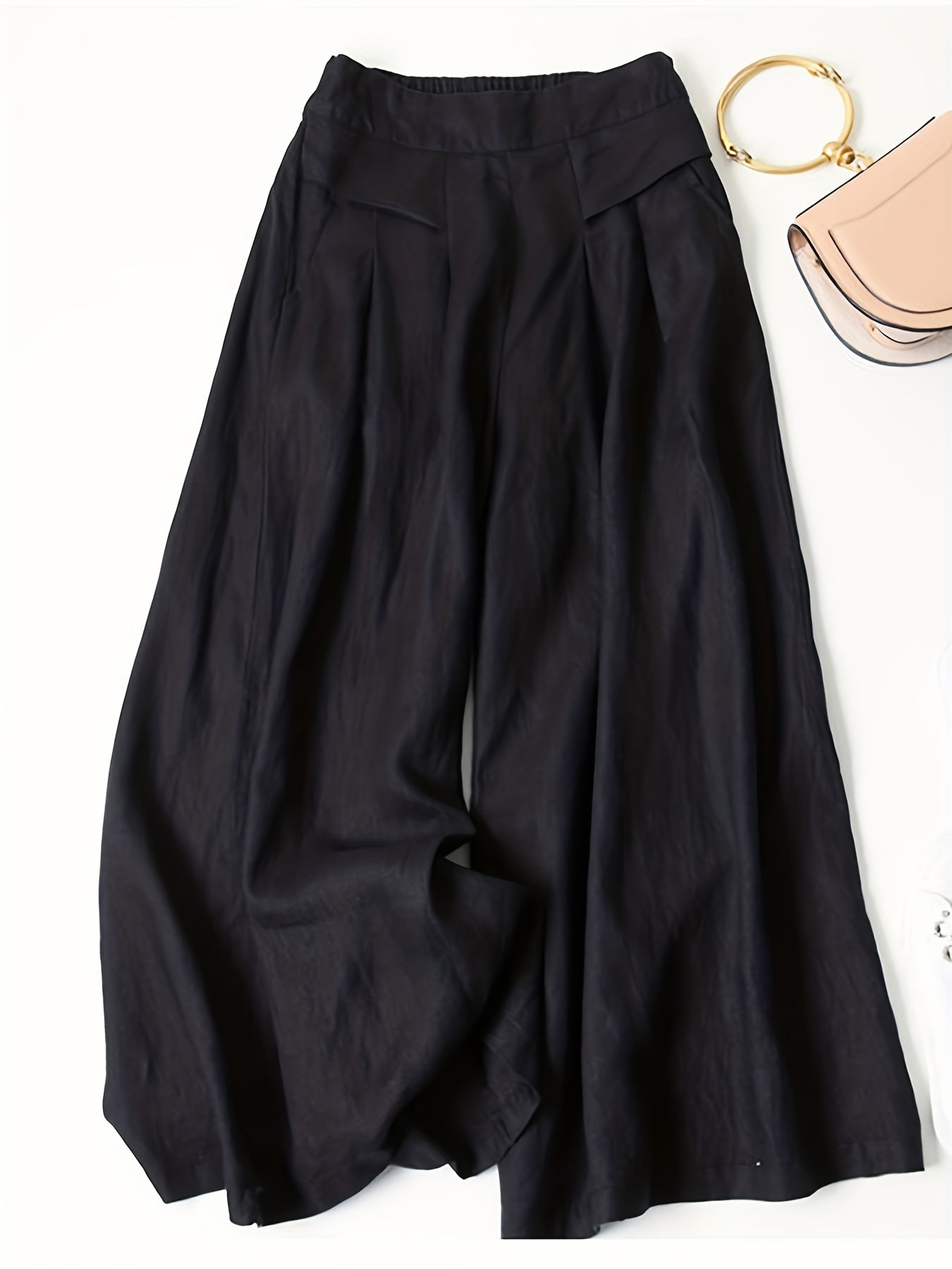 Jani™ | Retro Weitbeinige Leinenhose