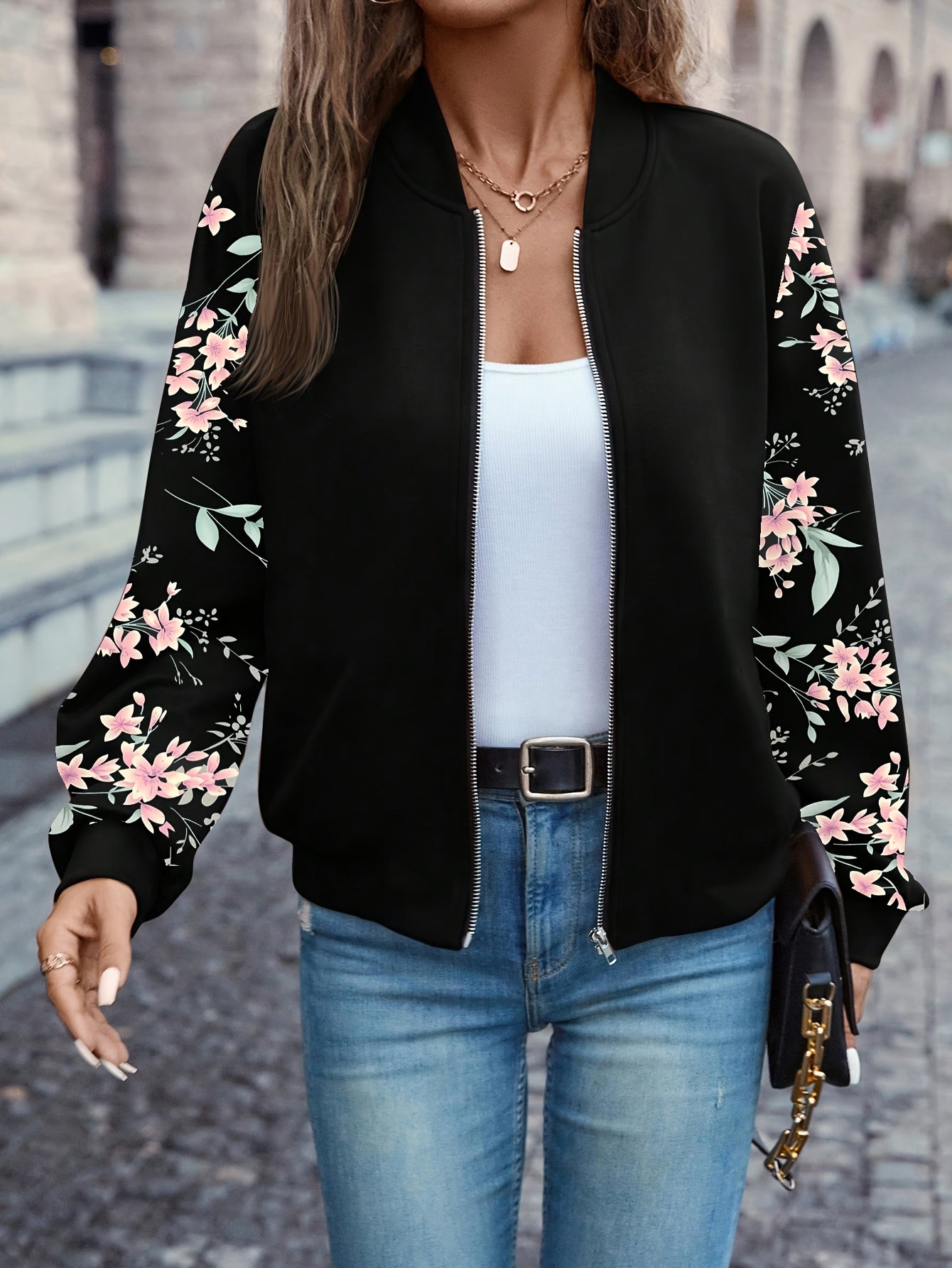 Odette™ | Elegante Jacke mit Blumenmuster
