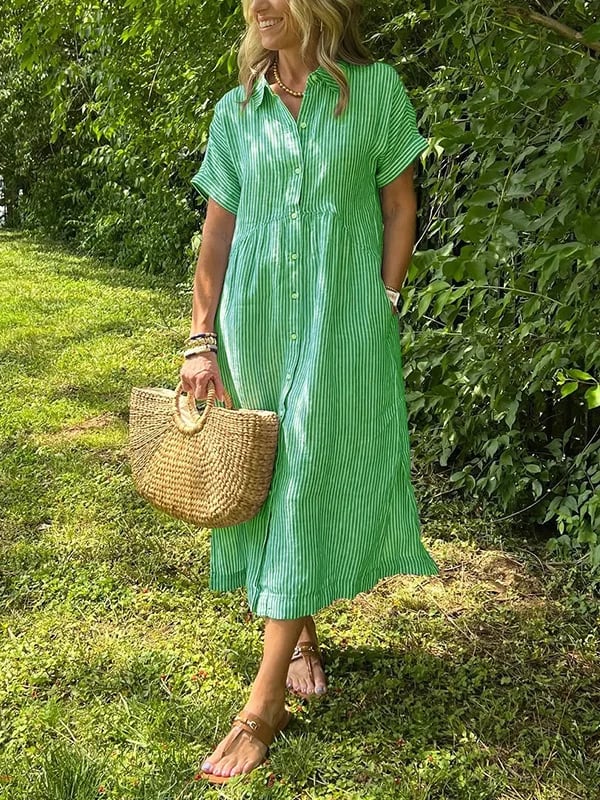 Aglyn™ | Elegantes Maxikleid aus Baumwolle