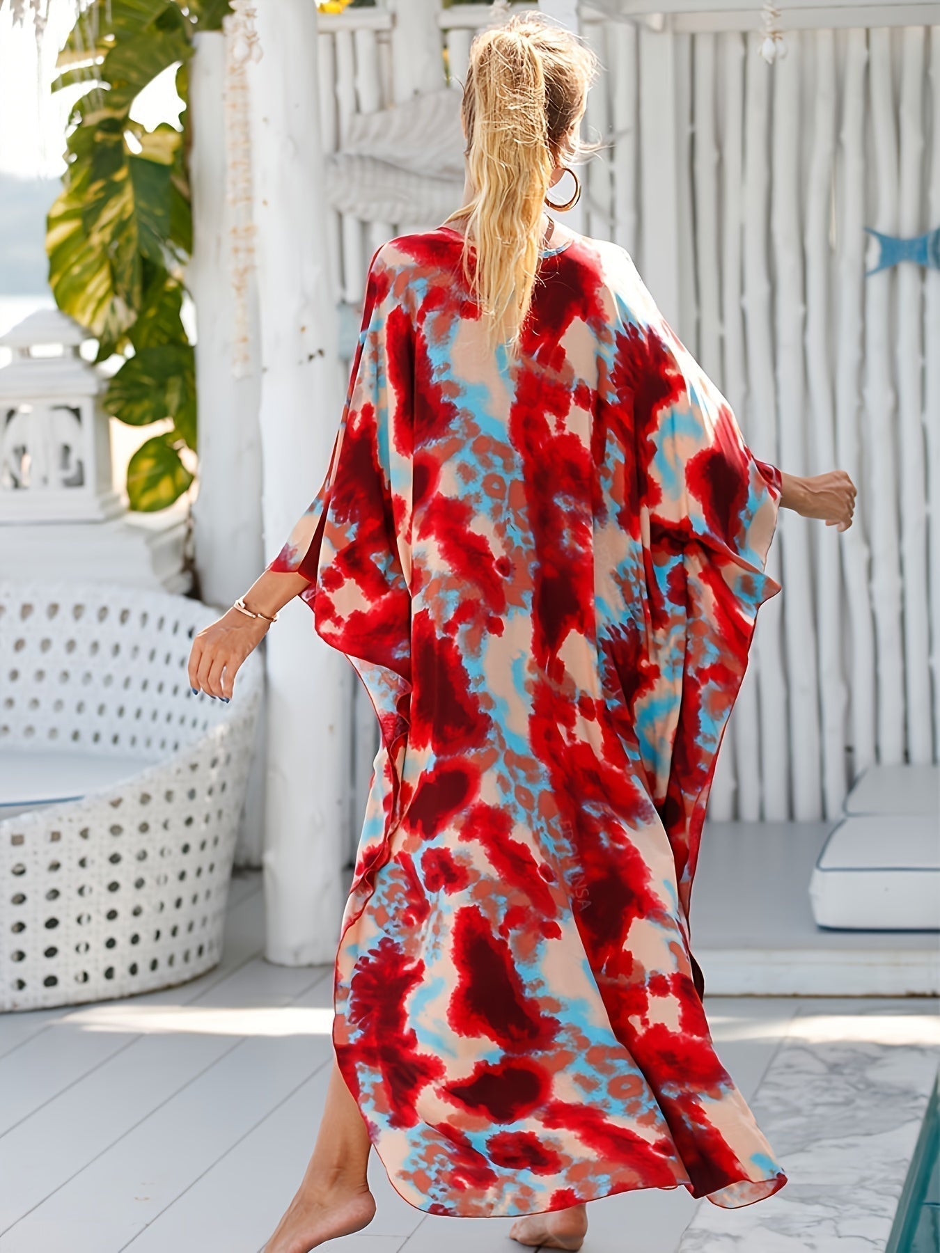 Rowan™ | Elegantes Tropenkleid aus Baumwolle und Bambus