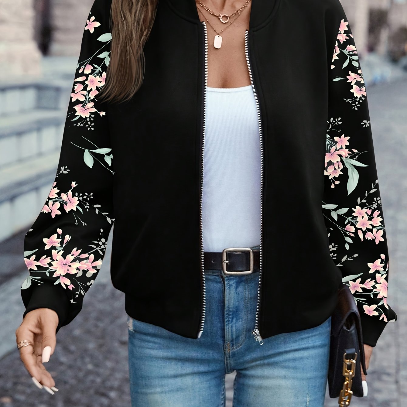 Odette™ | Elegante Jacke mit Blumenmuster