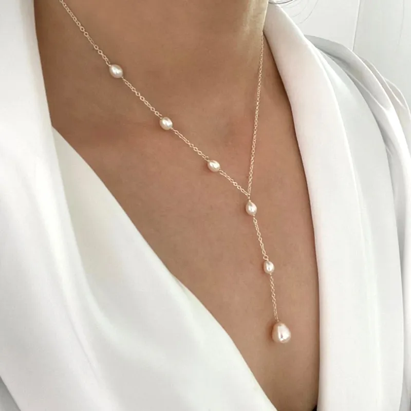 Élise™ | Elegantes Vintage-Halsband mit Anhängern und Perlen