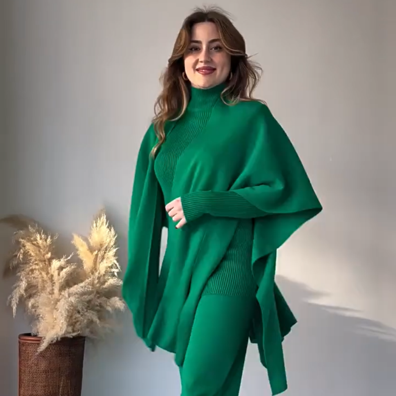 Nina™ | Elegantes Stretch-Material Ensemble