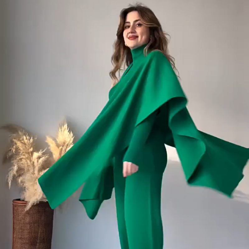 Nina™ | Elegantes Stretch-Material Ensemble